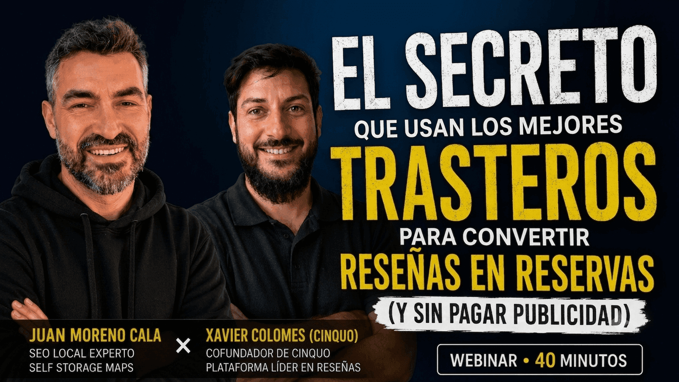 Webinar self storage — Juan Moreno-Cala × Xavier Colomés