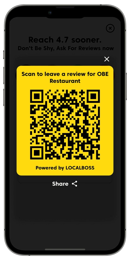 Free QR to get more reviews