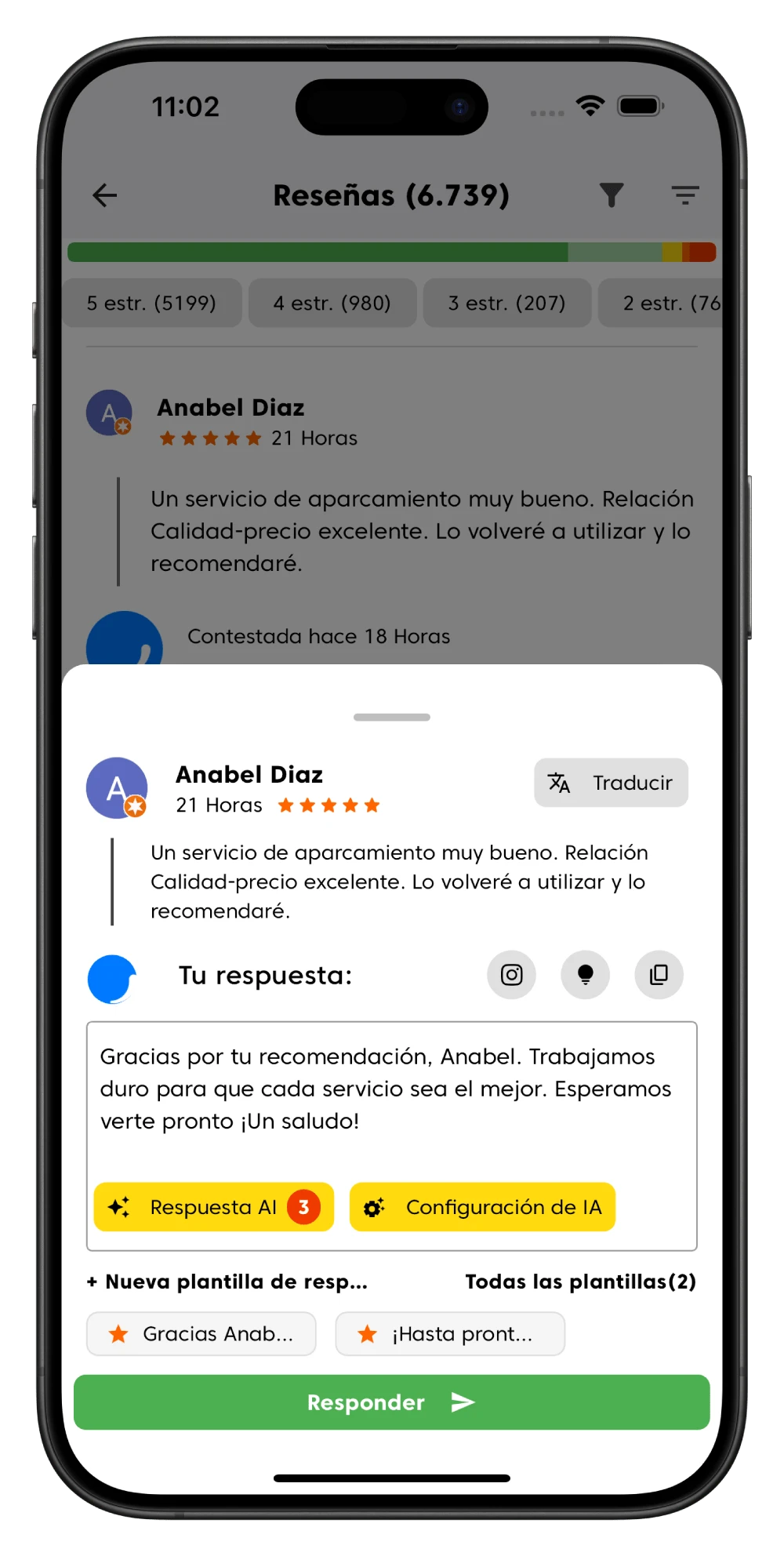 Gestionan las reseñas negativas con IA