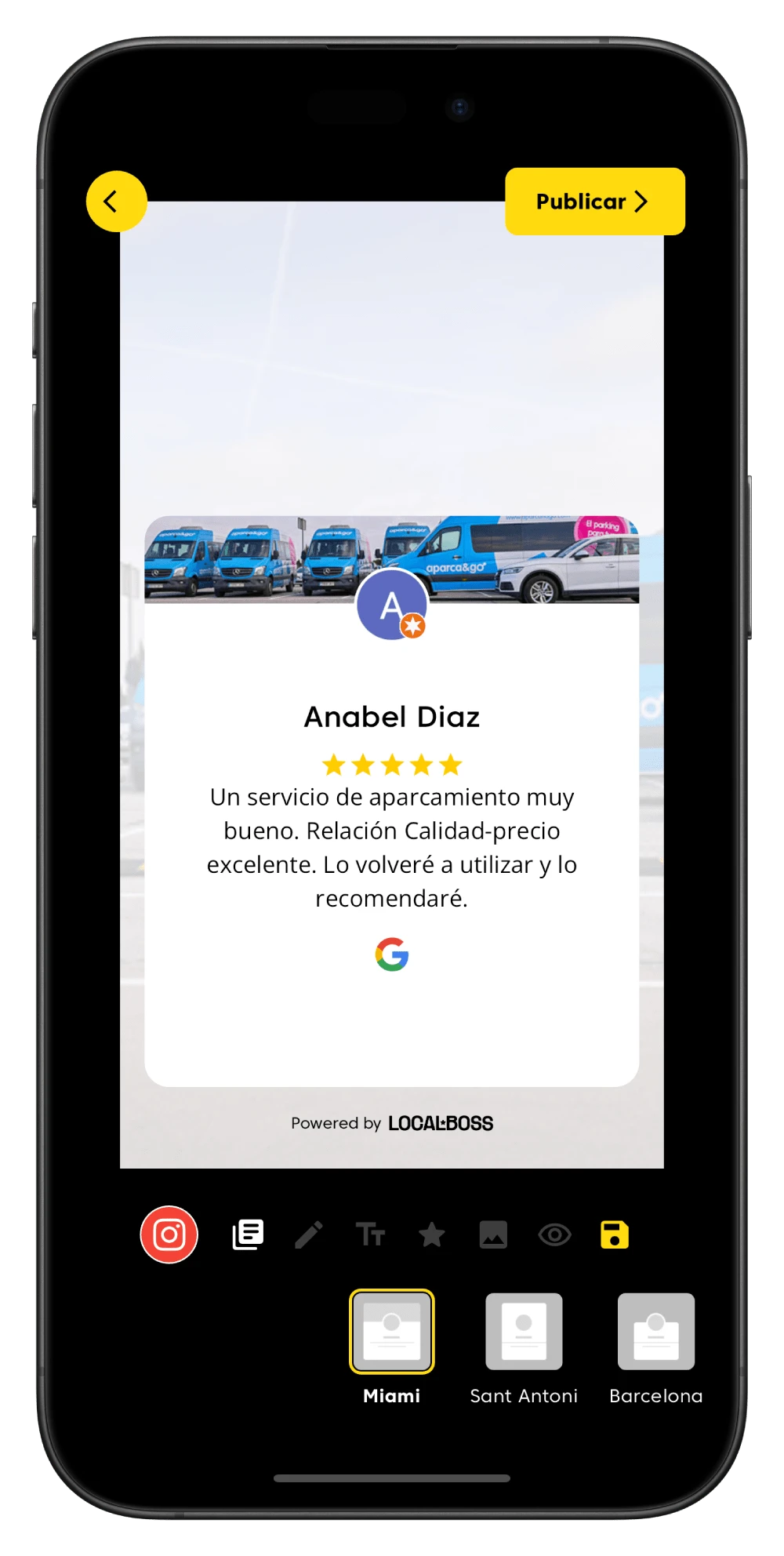 Comparten las reseñas en redes sociales