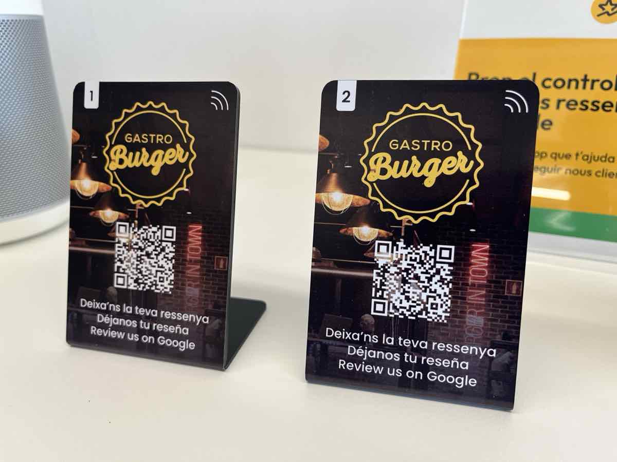 Stands NFC de table personnalisés pour Gastro Burger
